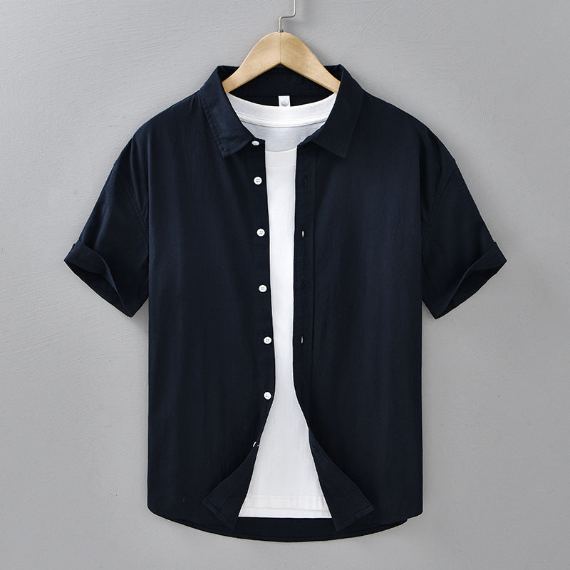 Short-sleeved Cotton Shirt
