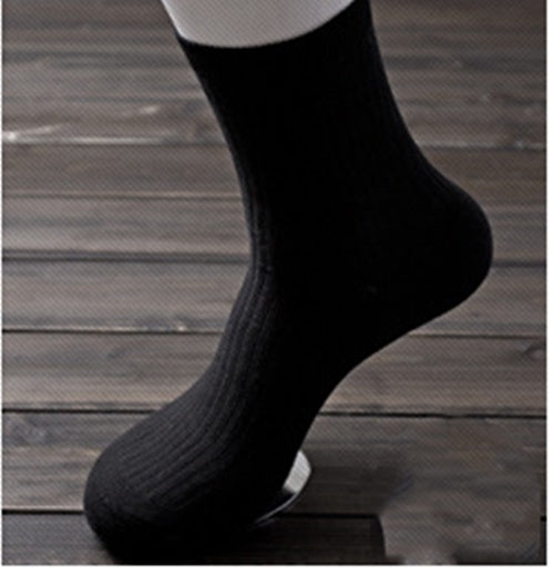 Men's Comfortable Pinstripe Cotton Simple Tube Socks
