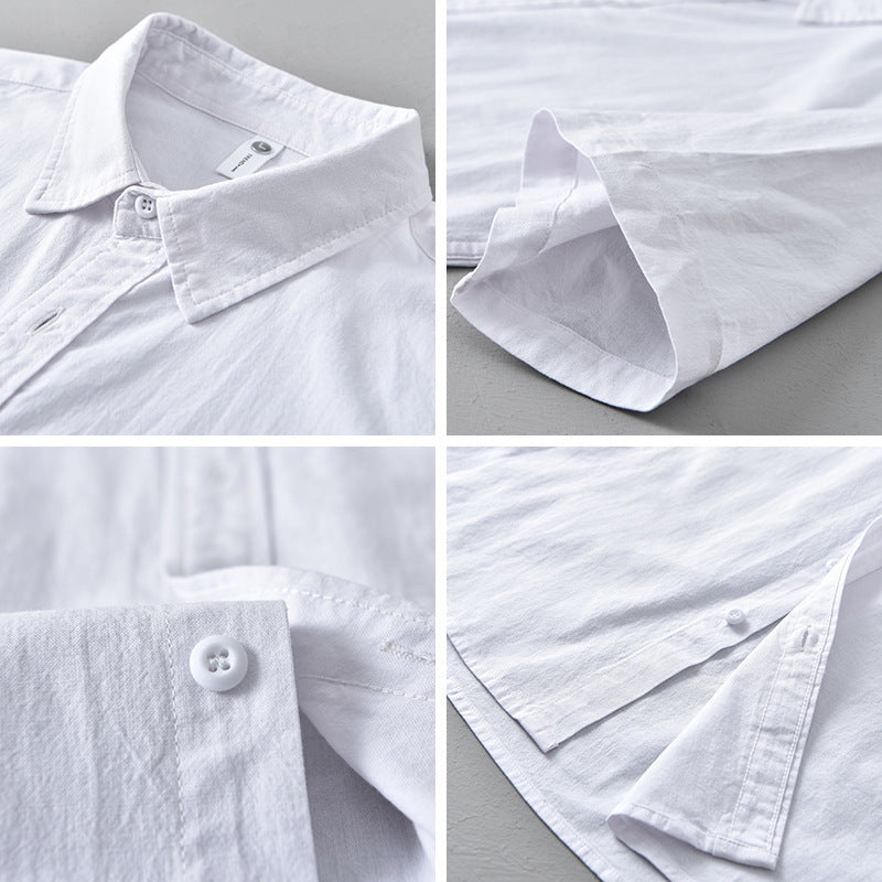 Short-sleeved Cotton Shirt