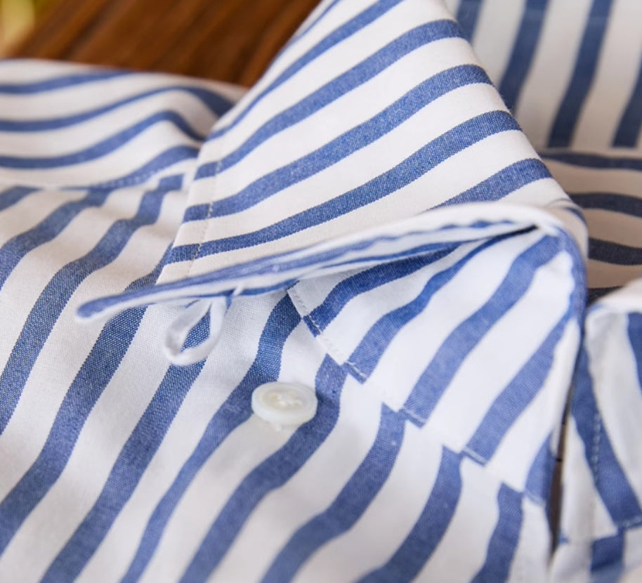 Cotton Striped Slim Shirt
