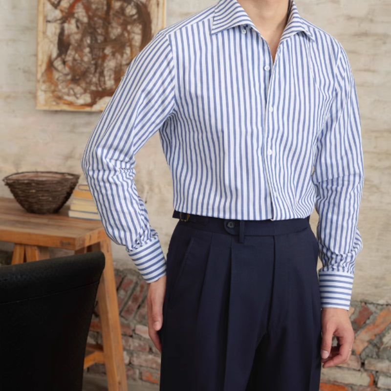 Cotton Striped Slim Shirt