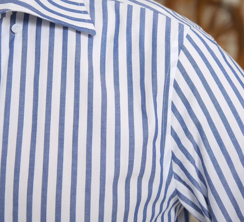Cotton Striped Slim Shirt