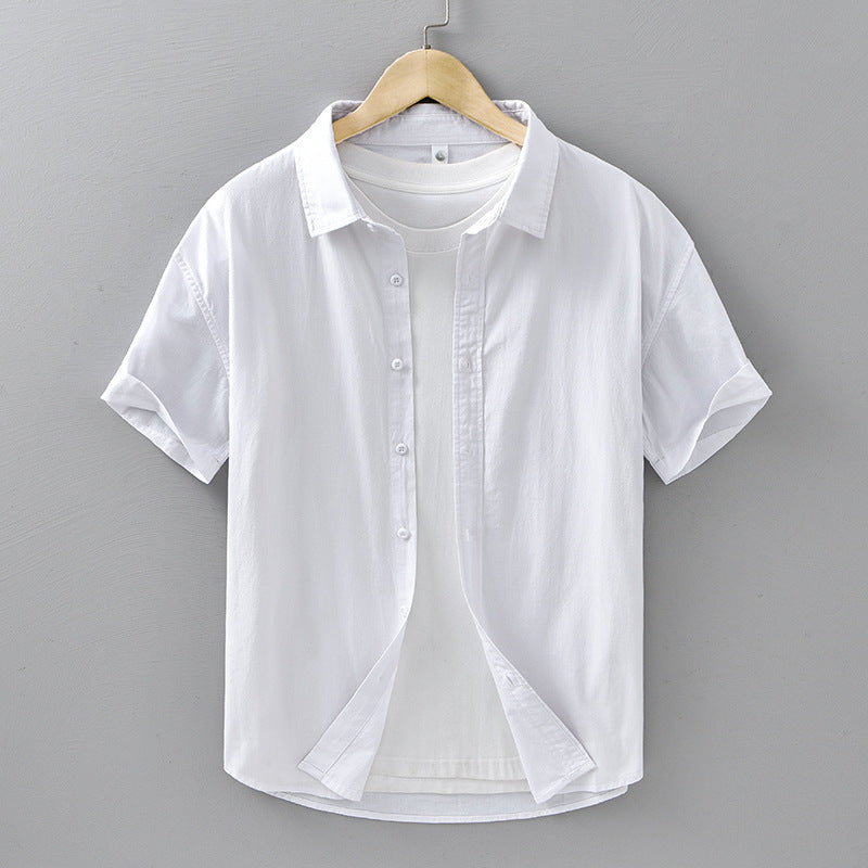 Short-sleeved Cotton Shirt