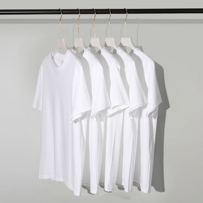 Cotton Short-sleeved T-shirt Round Neck