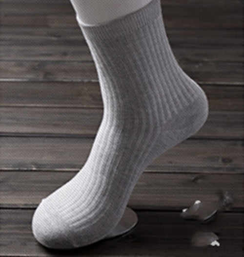 Men's Comfortable Pinstripe Cotton Simple Tube Socks