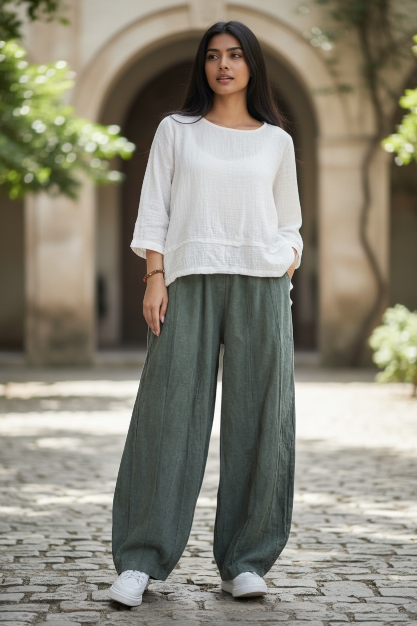 Tie-dyed Old Padded Cotton Fleece Pants