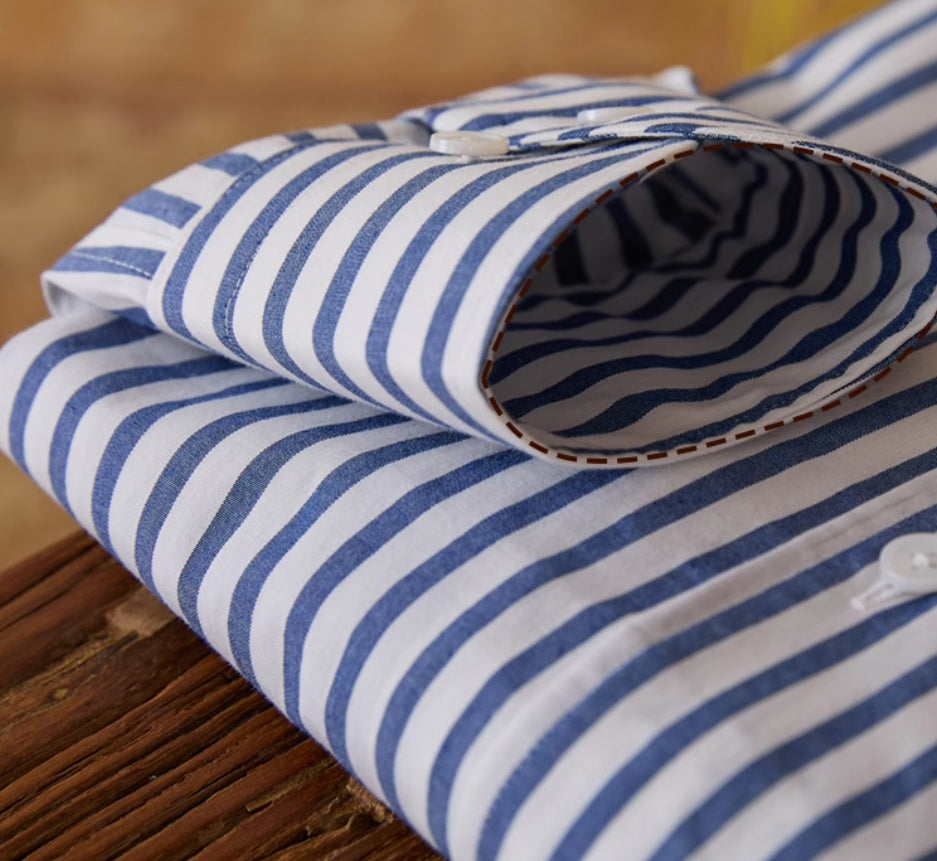 Cotton Striped Slim Shirt