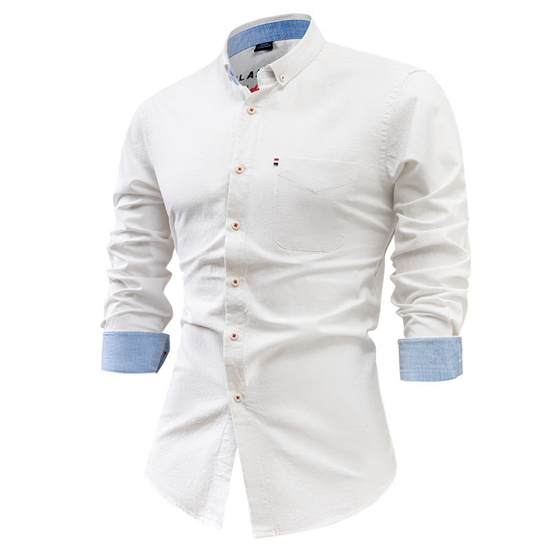 Cotton And Linen Men's Shirt