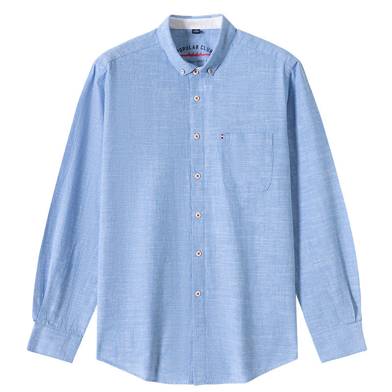 Cotton And Linen Men's Shirt