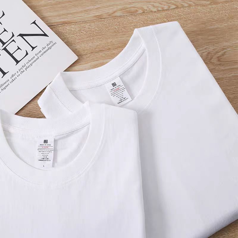 Cotton Short-sleeved T-shirt Round Neck