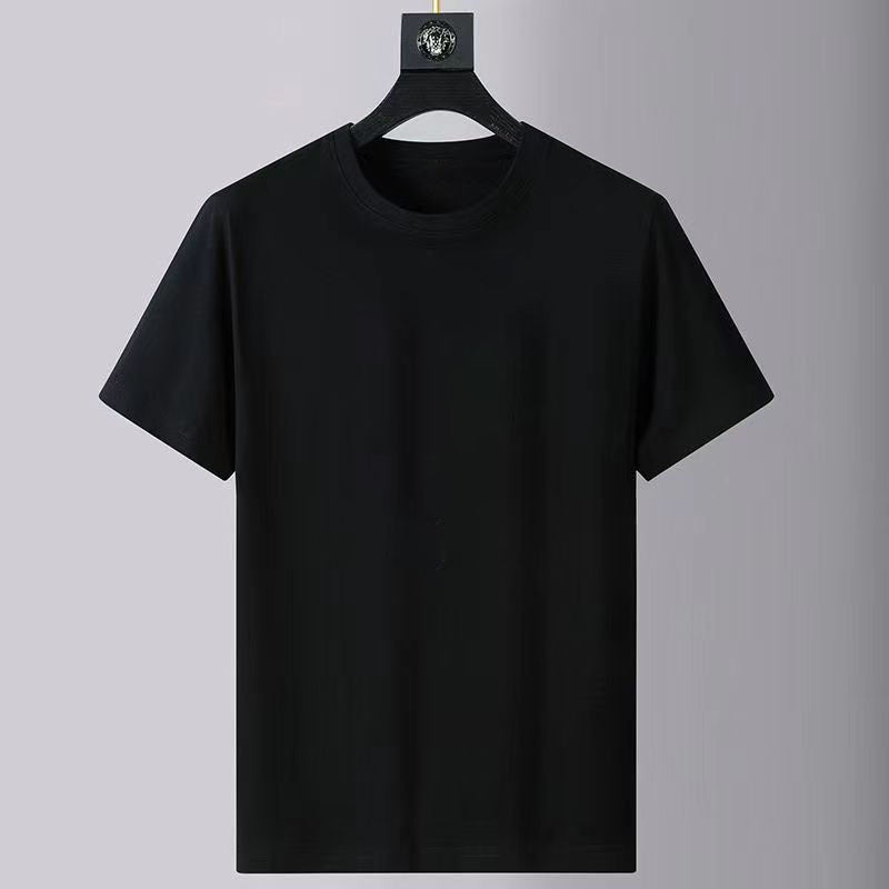 Cotton Short-sleeved T-shirt Round Neck