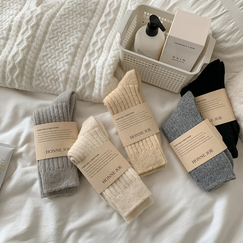Women's Warm Wool Socks Fleece-lined