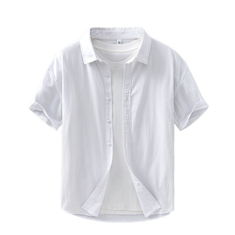 Short-sleeved Cotton Shirt