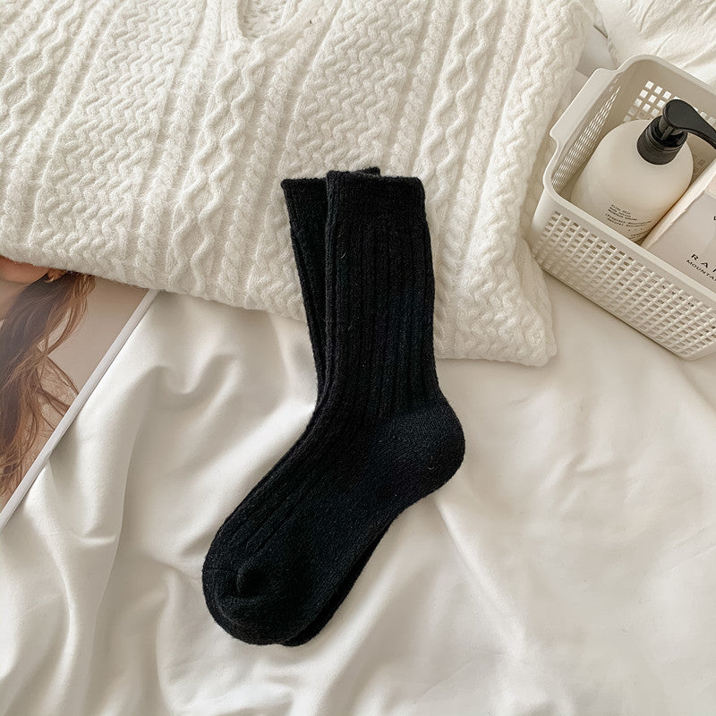 Women's Warm Wool Socks Fleece-lined
