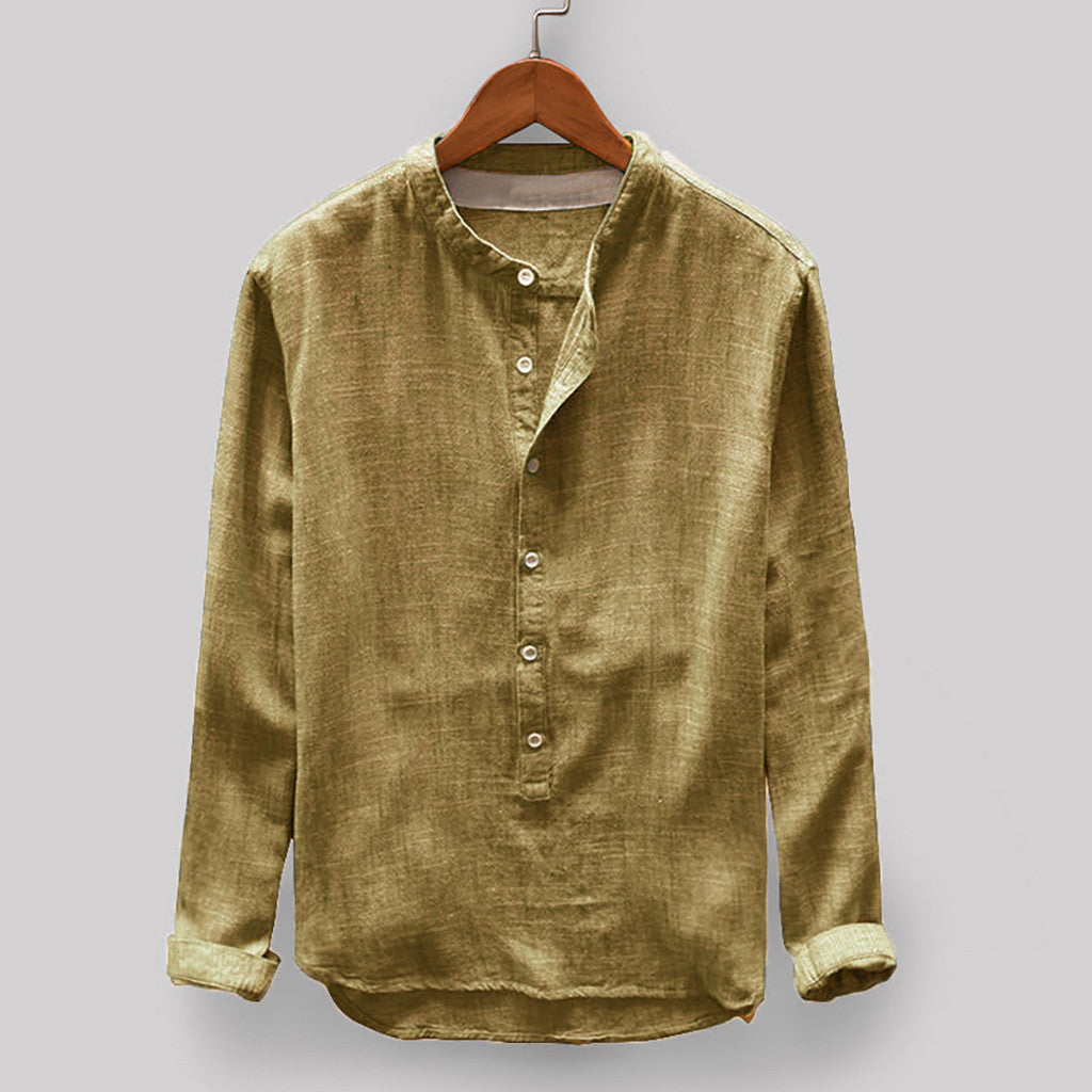 Cotton & Linen Men’s Casual Shirt