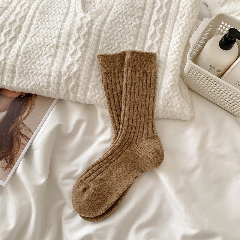 Women's Warm Wool Socks Fleece-lined